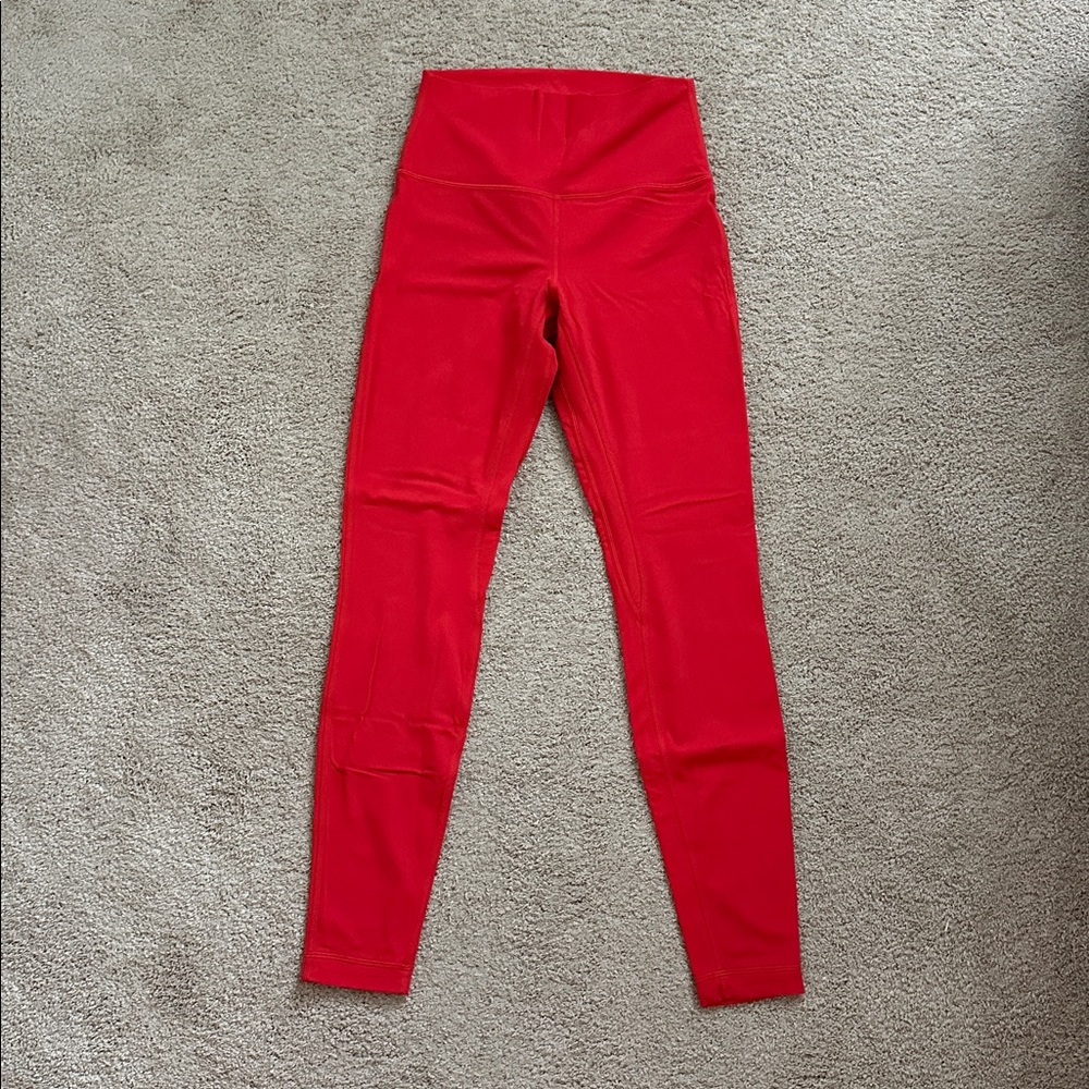 Lululemon Align High Rise 28” Carnation Red